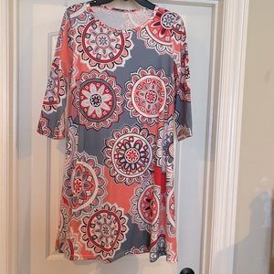 Above the knee long sleeve dress